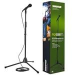 Shure PGA58BTS PGA58 Vocal Microphone Kit with Cable Clip And Stand